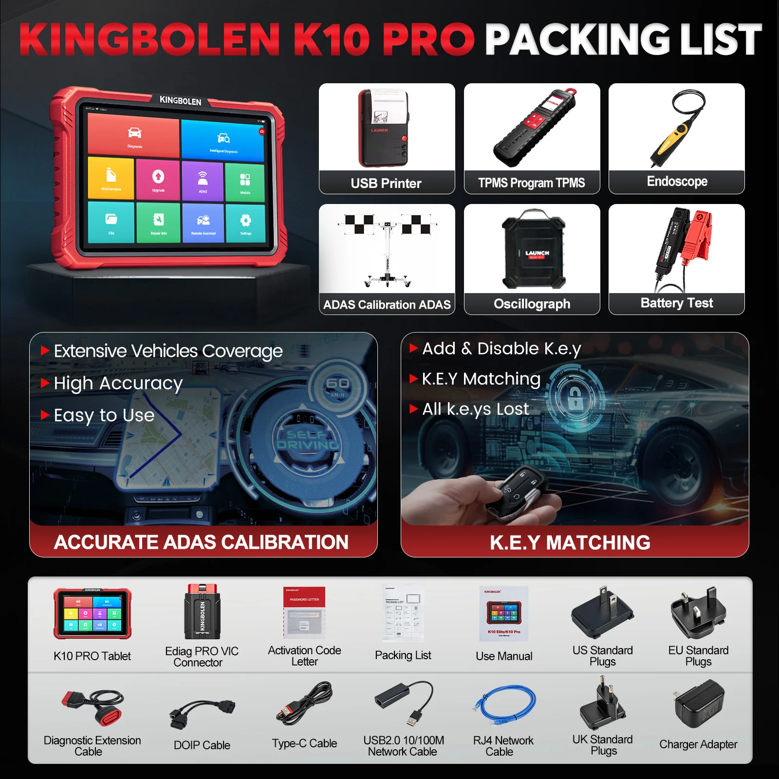 K10 Pro Full Systems Bidirectional Scanner