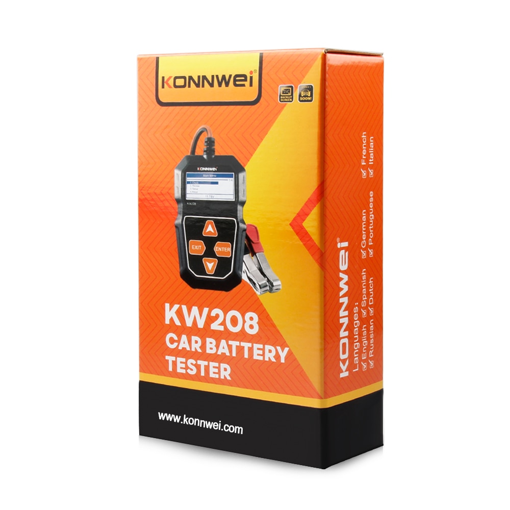 Konnwei kw208 probador de baterías automotrices