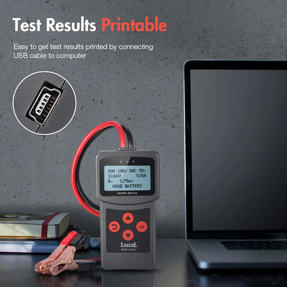 Lancol Micro200Pro 12v Battery Capacity Tester