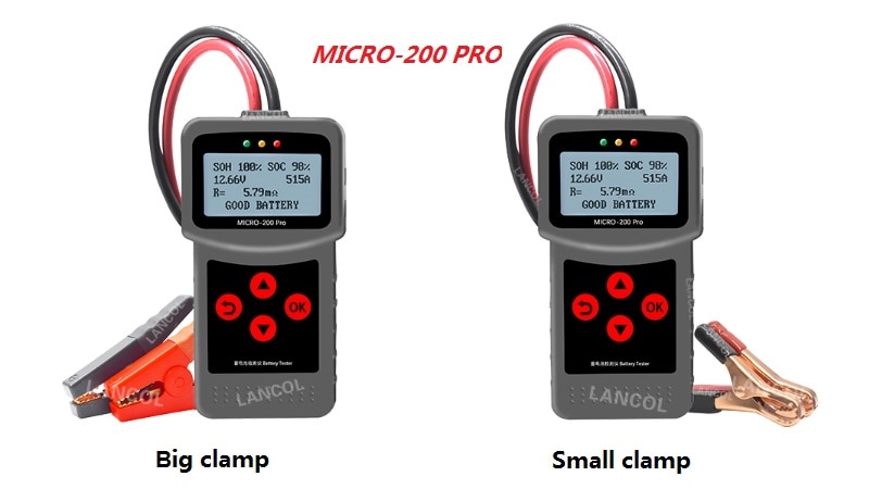 Probador de capacidad de batería lancol micro 200pro 12v