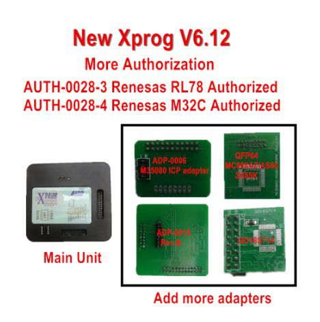 XPROG-M V6.12 ECU Programmer With USB Dongle Adapters ECU Chip Tuning Tool