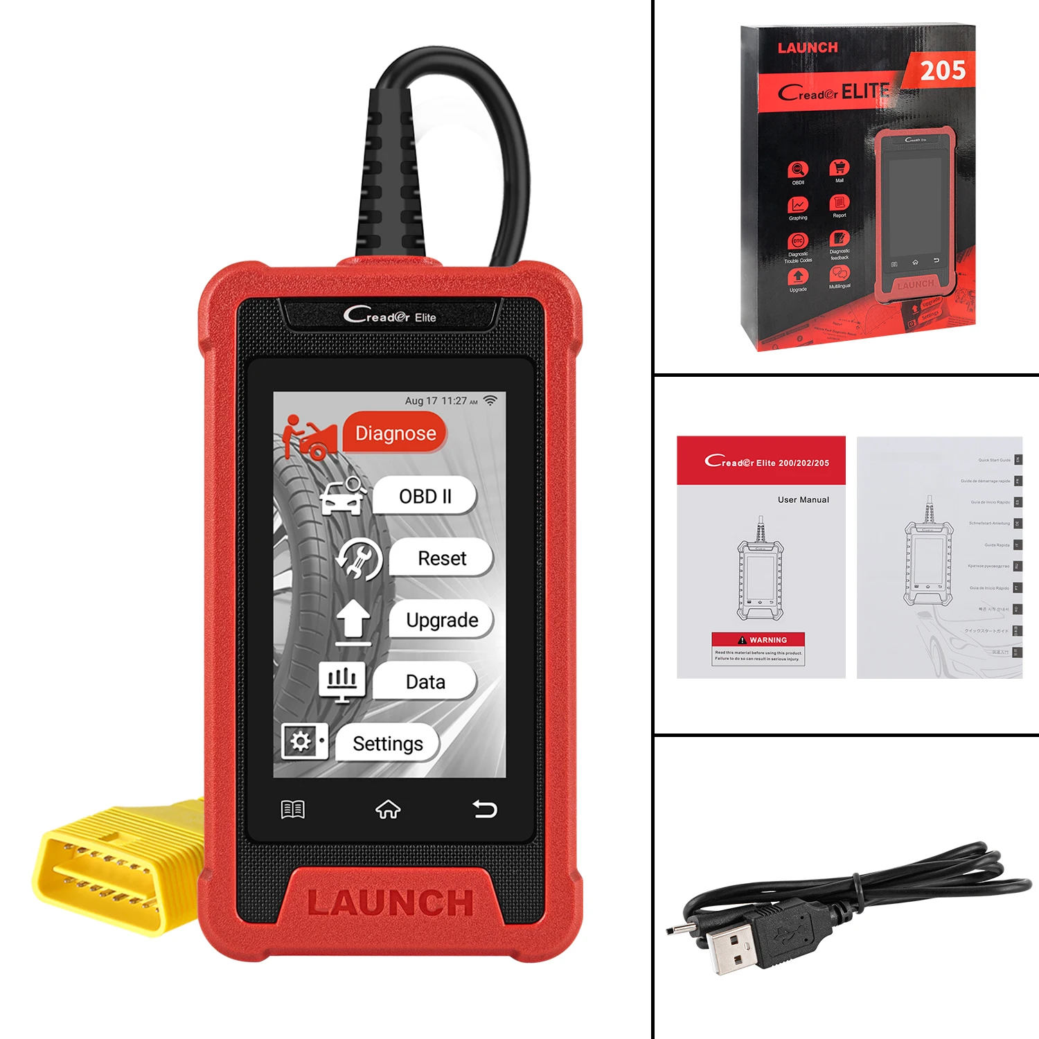 LAUNCH X431 Creader Elite CRE205 OBD2 Scanner