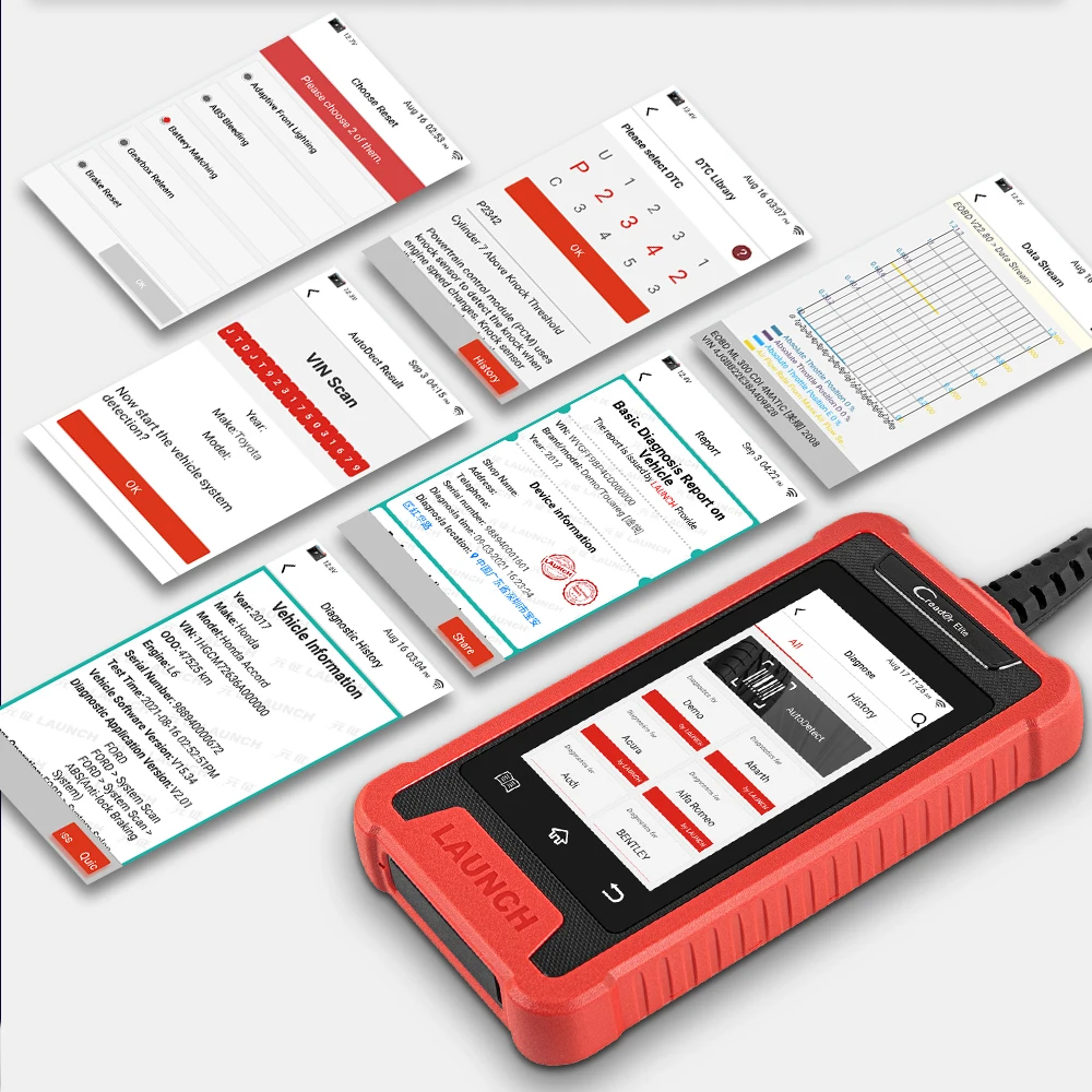 LAUNCH X431 Creader Elite CRE205 OBD2 Scanner