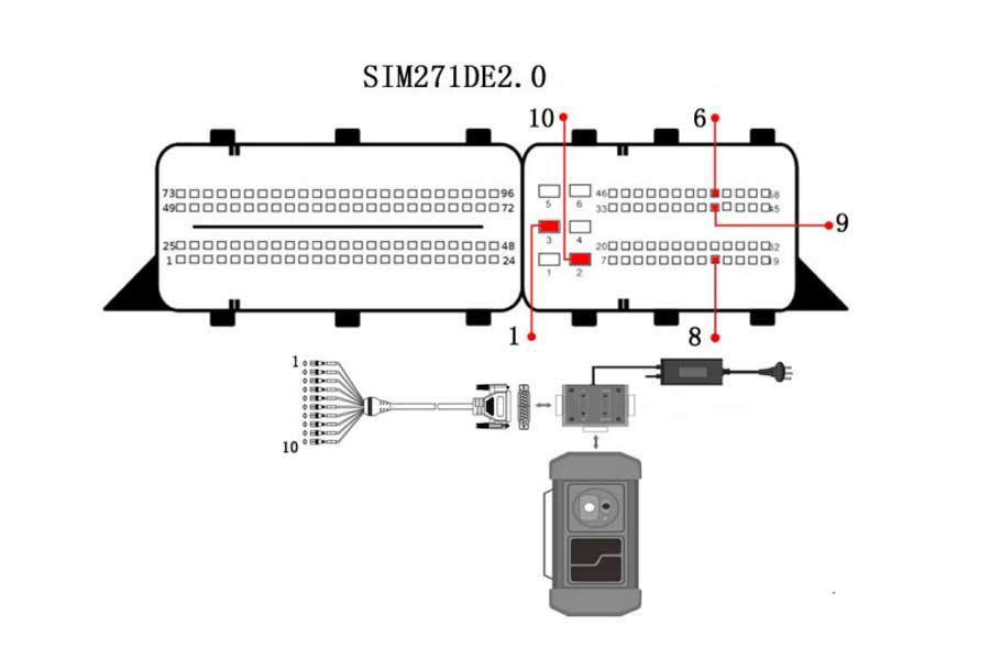 X431 MCU3 어댑터 시작 