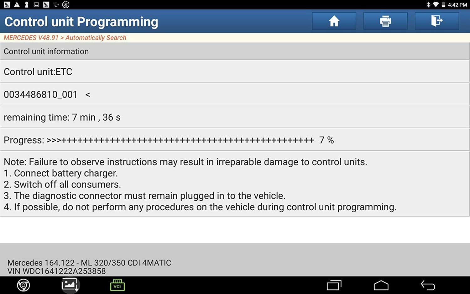 X431 PAD III 소프트웨어 시작