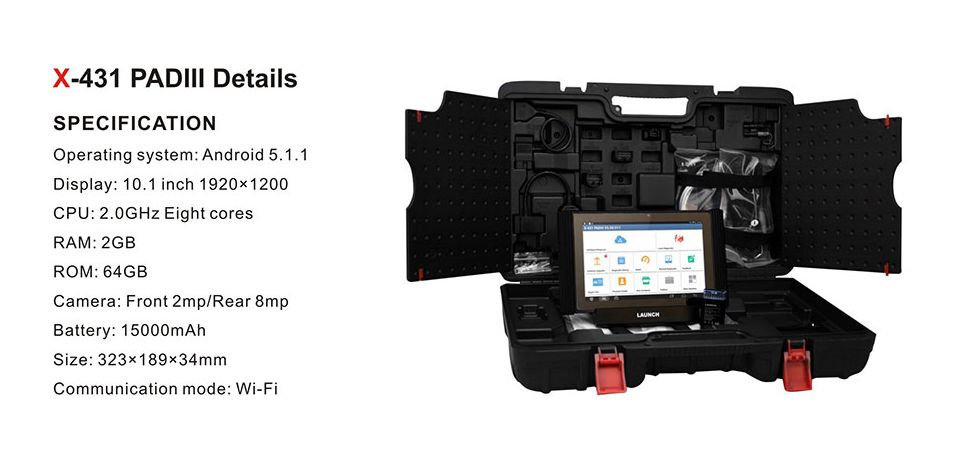 Lanzamiento del x431 PAD III