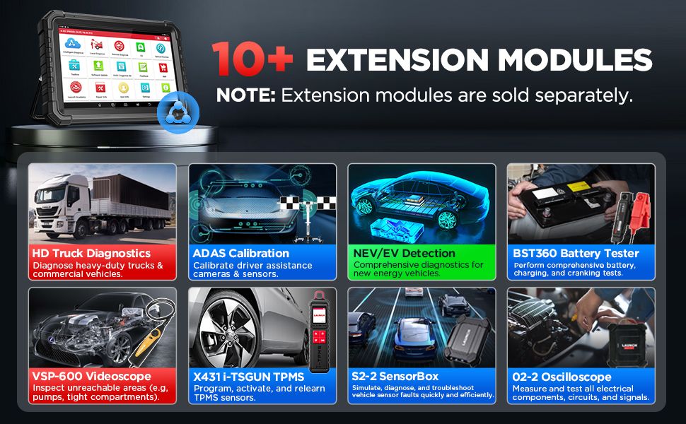 LAUNCH X431 PRO3S+ Elite All-in-One Bidirectional Scan T