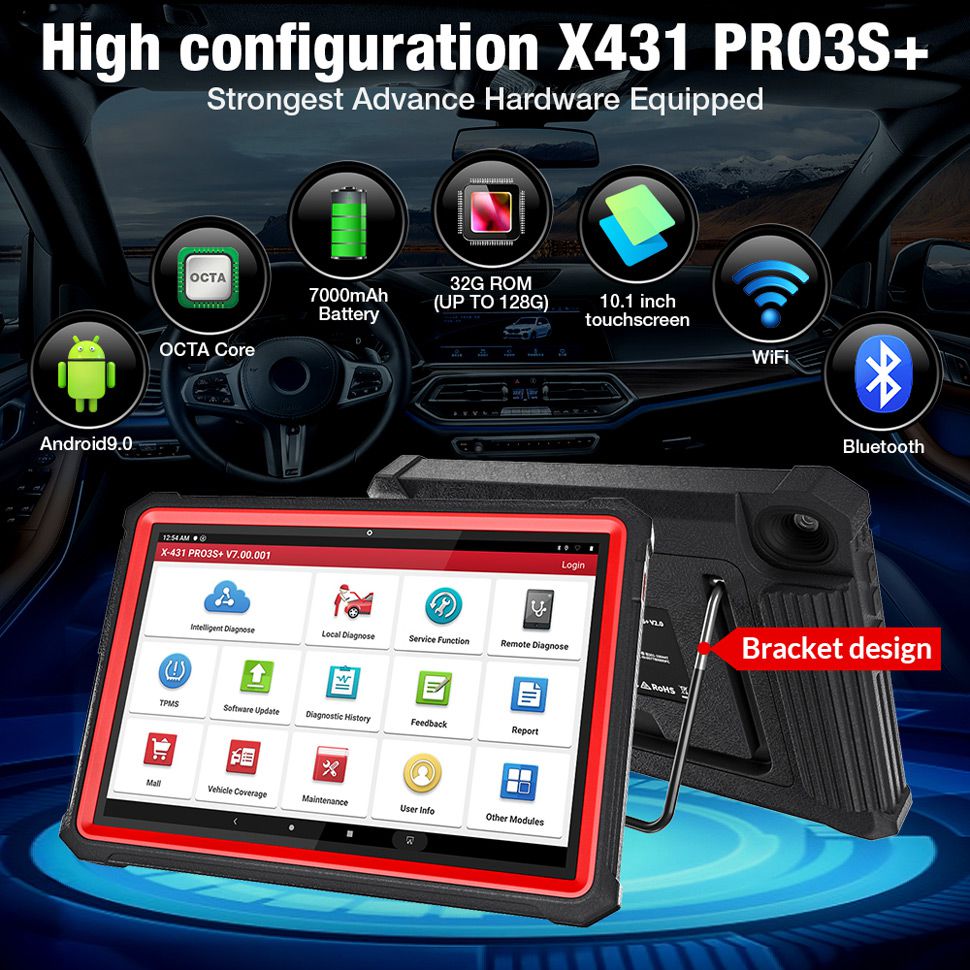 Launch X431 PRO3S+ Hardware