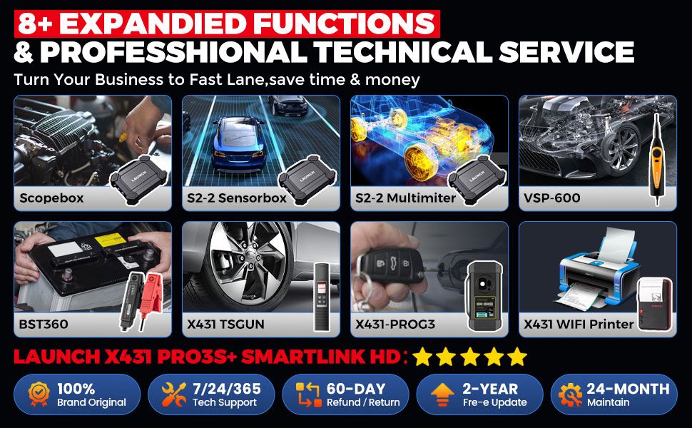 2025 LAUNCH X431 PRO3S+ SmartLink HD 