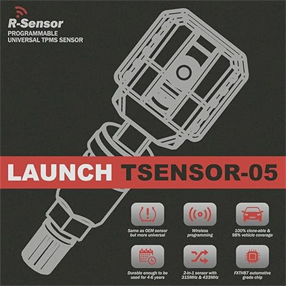 NEW LAUNCH X431 TESNSOR-05 315MHz & 433MHz 2 in 1 TPMS S