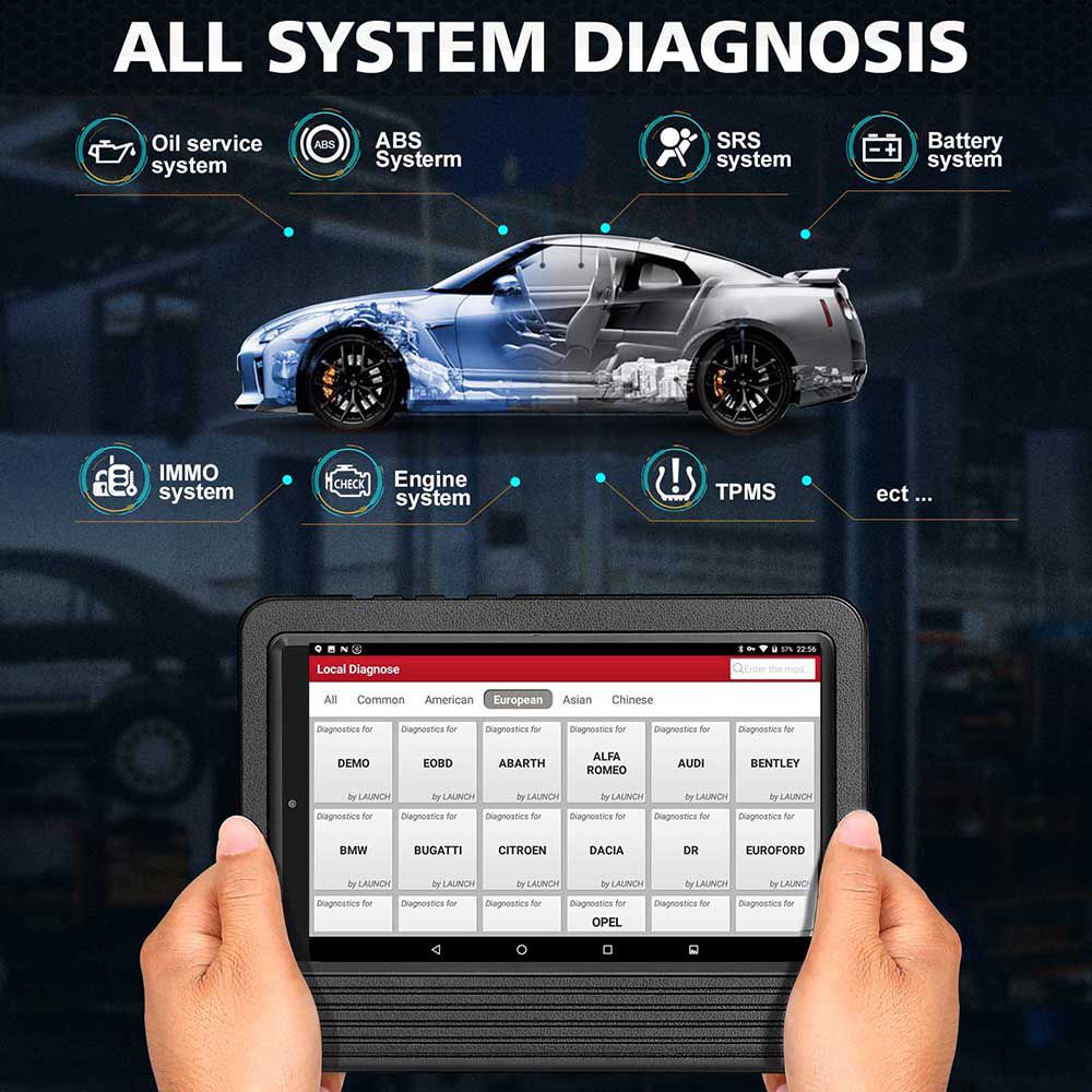 LAUNCH X431 V V4.0 all system diagnosis