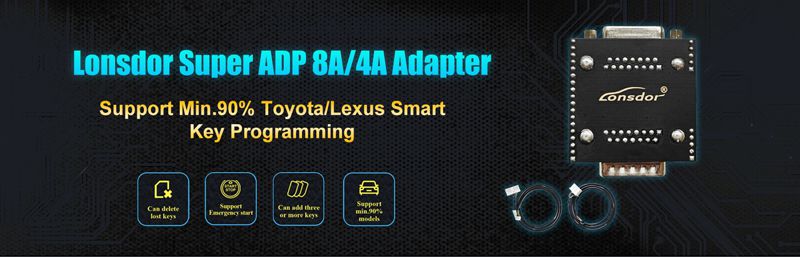 Lonsdor Super ADP 8A/4A Adapter for Toyota Lexus 