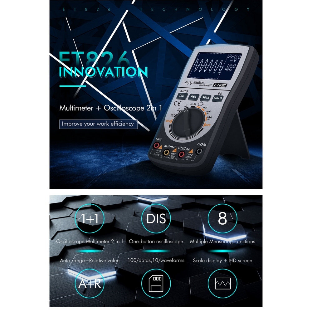 MT8206 2 In 1 Digital Oscilloscope