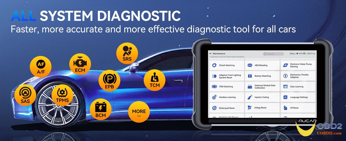 MUCAR 892BT AI-Assisted Diagnostic Tool