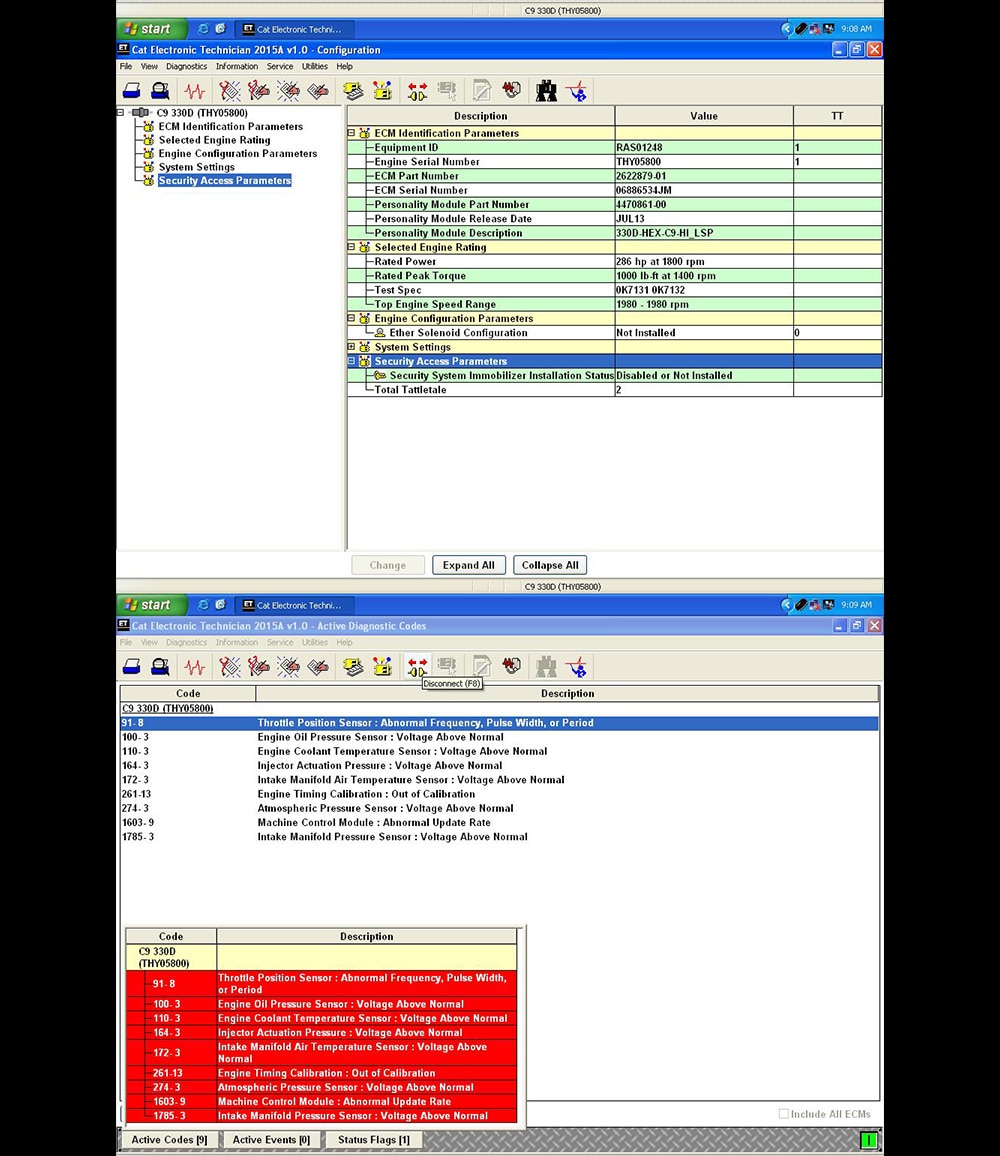 Herramienta de diagnóstico CAT et3