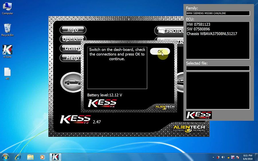 How to Use Kess v2 Ksuite to READ/WRITE file from ECU via OBD2