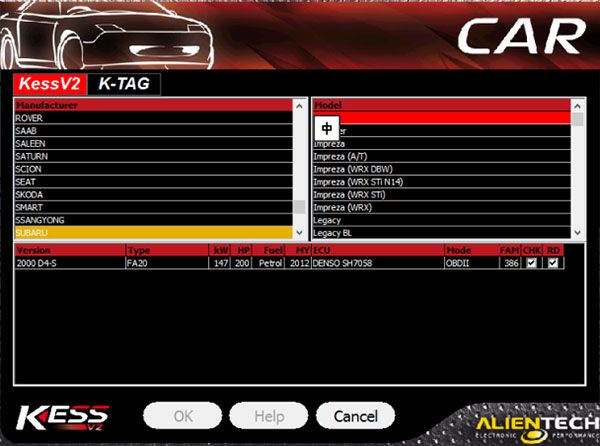 Kess V2 v5.017 versión de la UE SW v2.8 