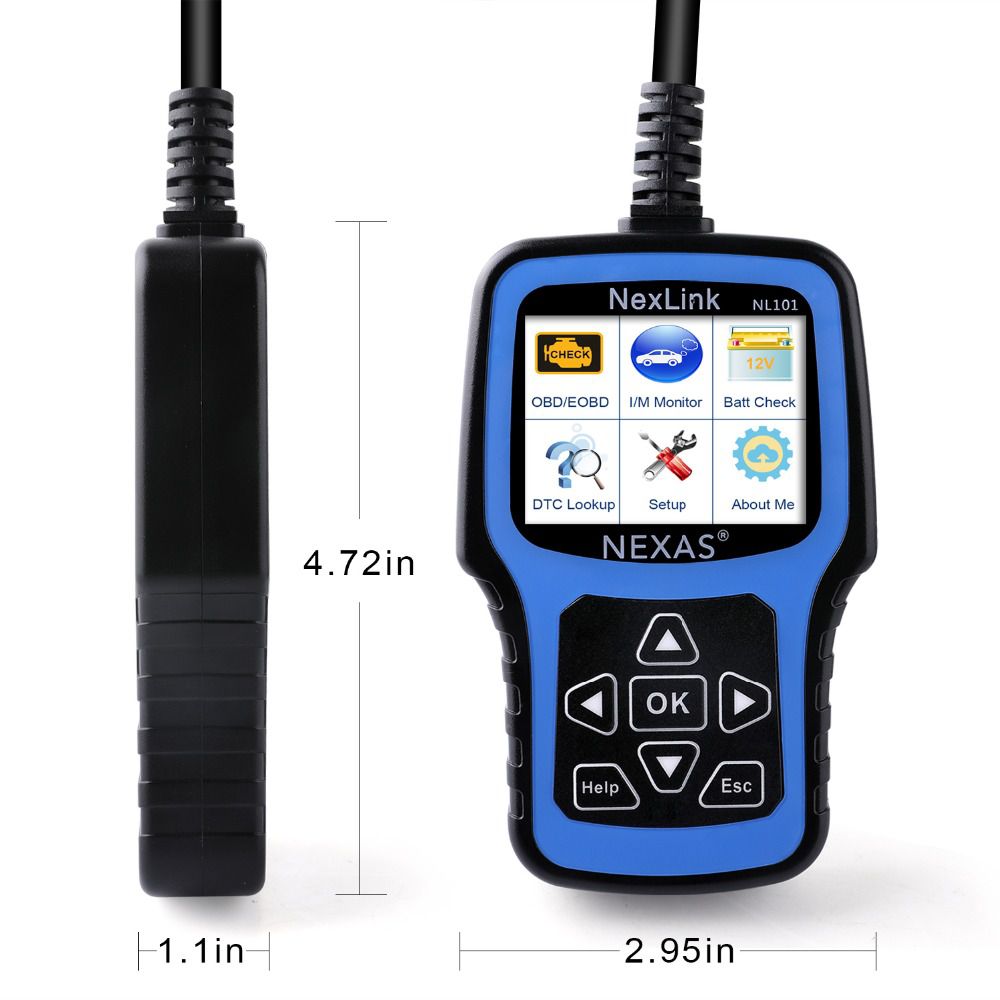 Escáneres automotrices nexas nl101 obd2