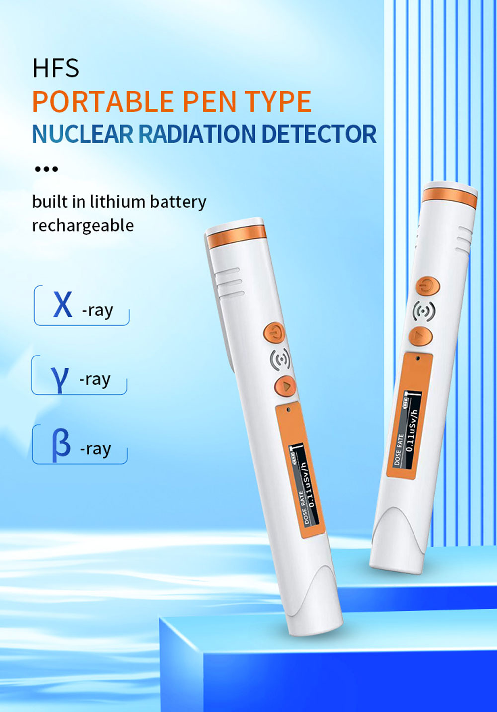 Detector de radiación nuclear