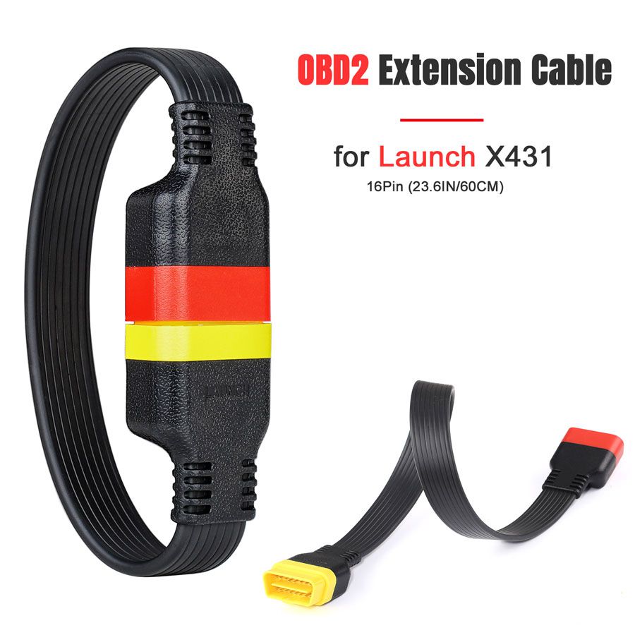 Cable de extensión obd2 16 Pin 23.6in / 60cm para lanzar el x431