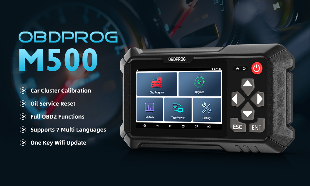 OBDPROG M500 전문 클러스터링 OBD2 차량 진단 도구