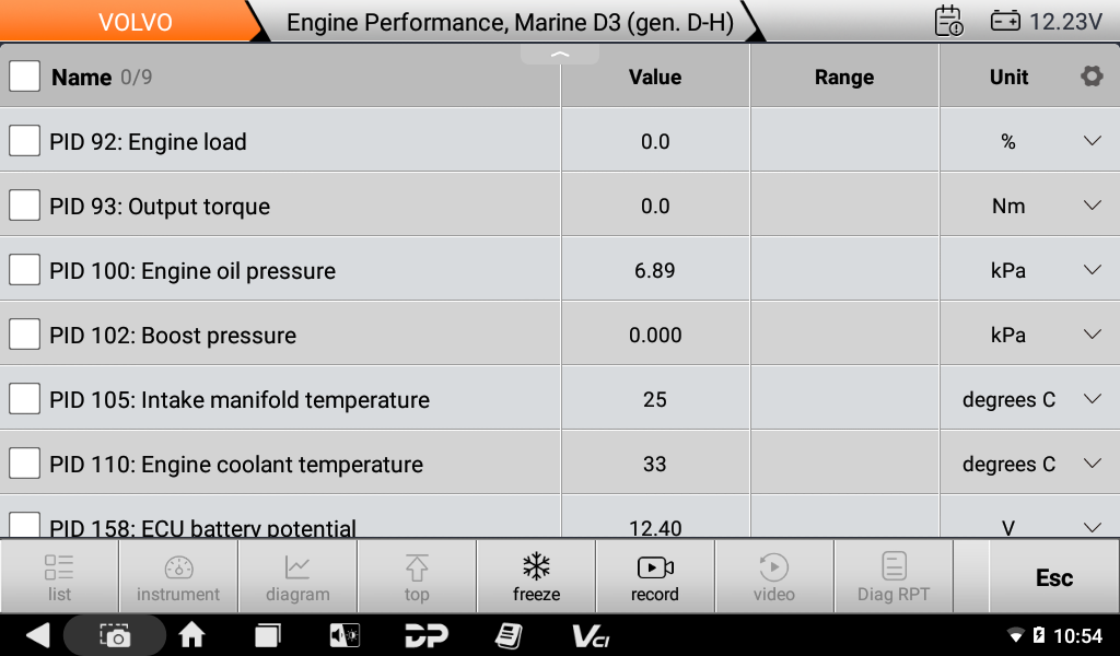 OBDSTAR ISCAN PRO SERIES for VOLVO Marine Diagnostic Scanner
