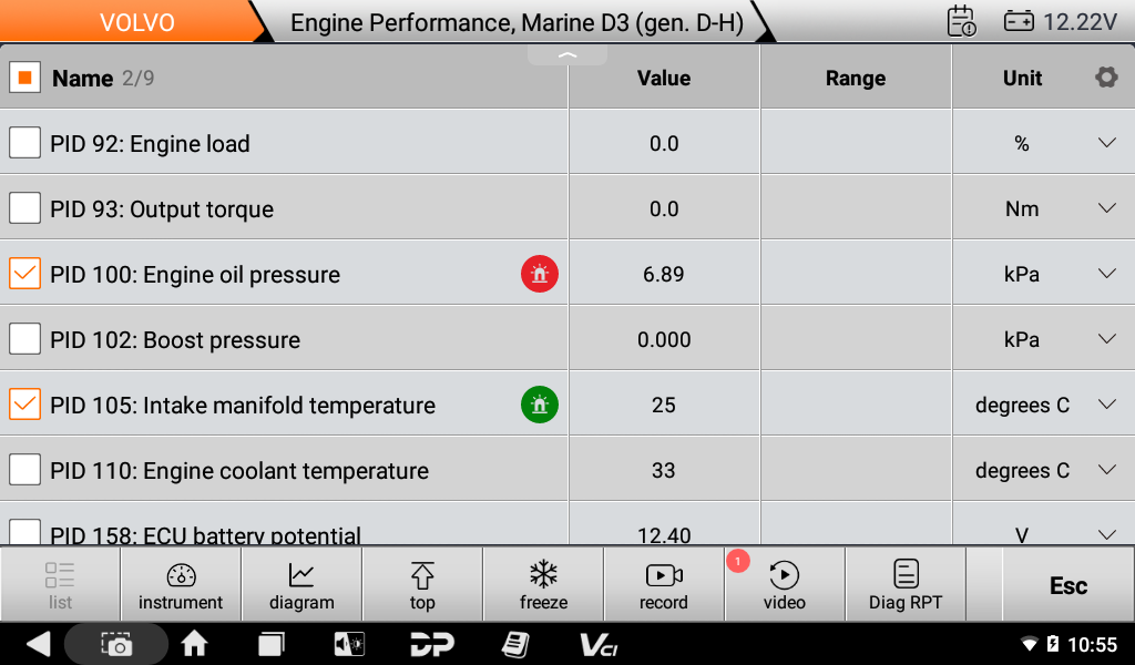 OBDSTAR ISCAN PRO SERIES for VOLVO Marine Diagnostic Scanner