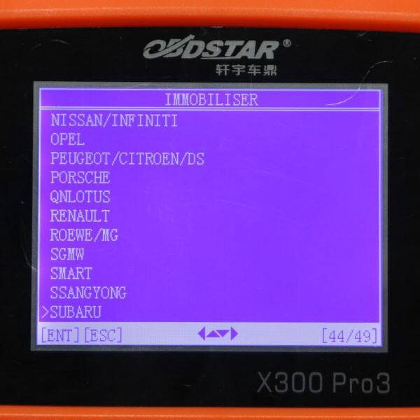 OBDSTAR X300 PRO3 키 호스트 