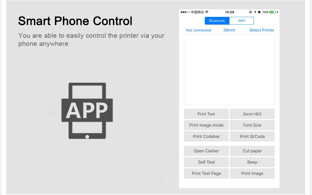 Portable Bluetooth Thermal Printer 