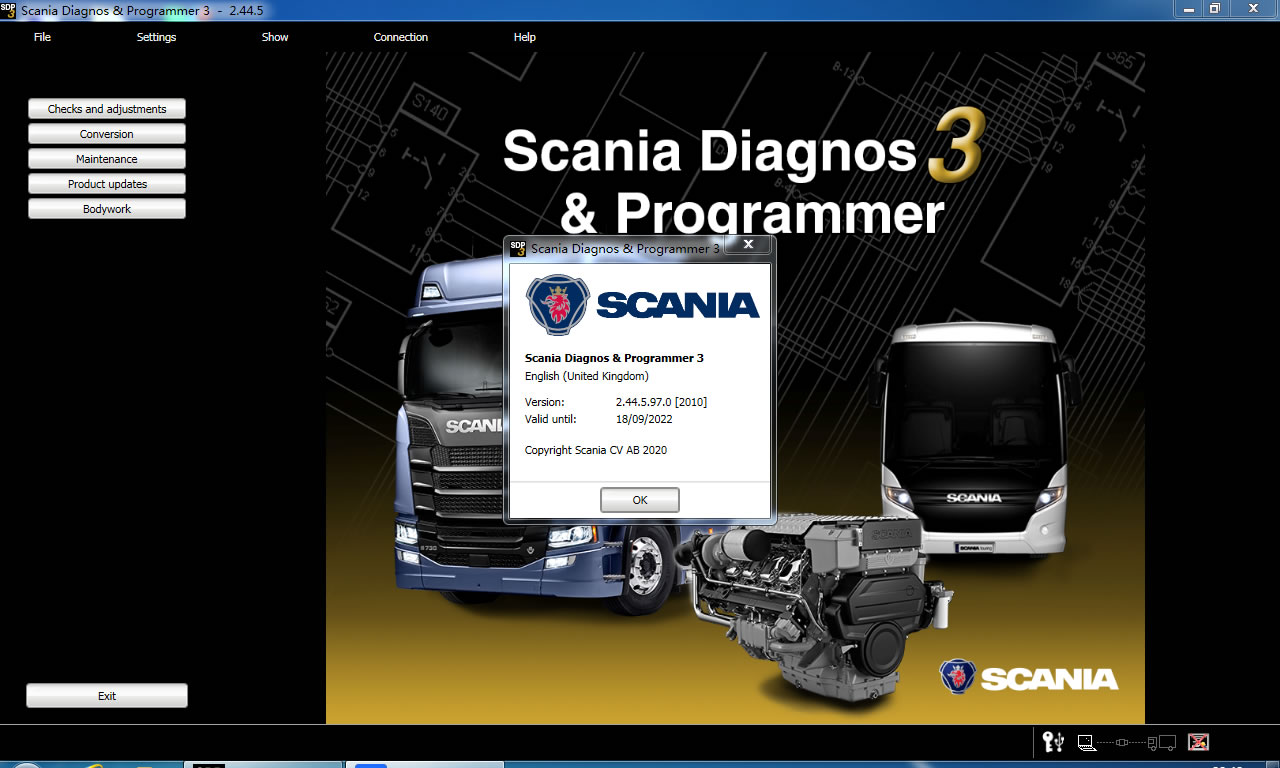 Scania Diagnos&Programmer 3 Scania 진단 및 프로그래머 2.44.5