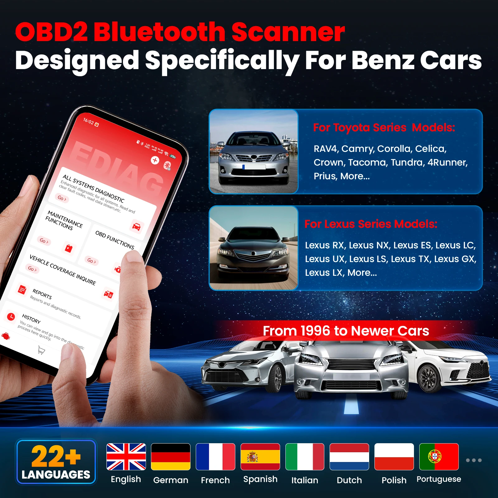 Soloscan for Toyota Lexus OBD2 Scanner