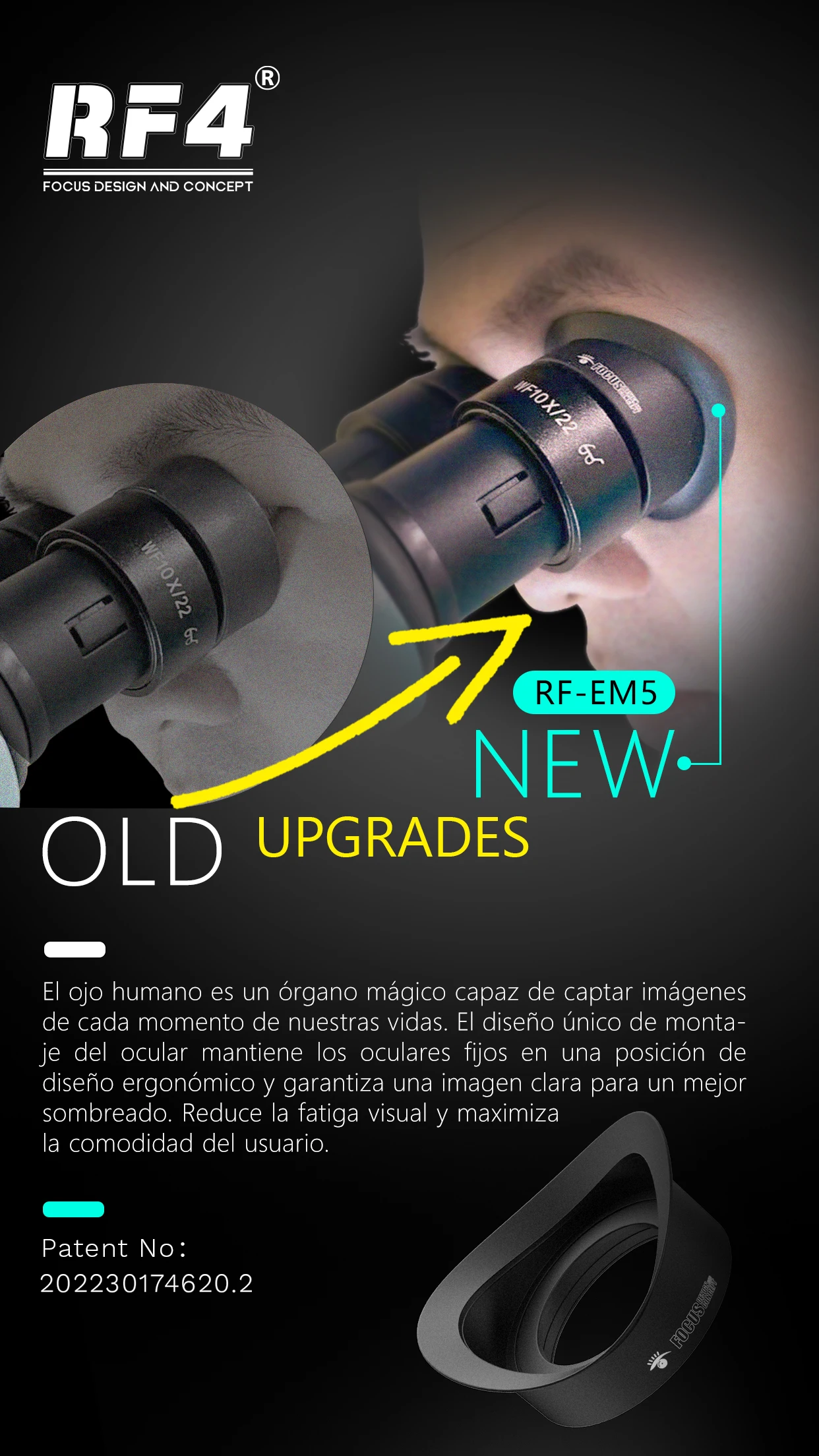 Large Base Nine-Speed Variable Magnification Locking Kno