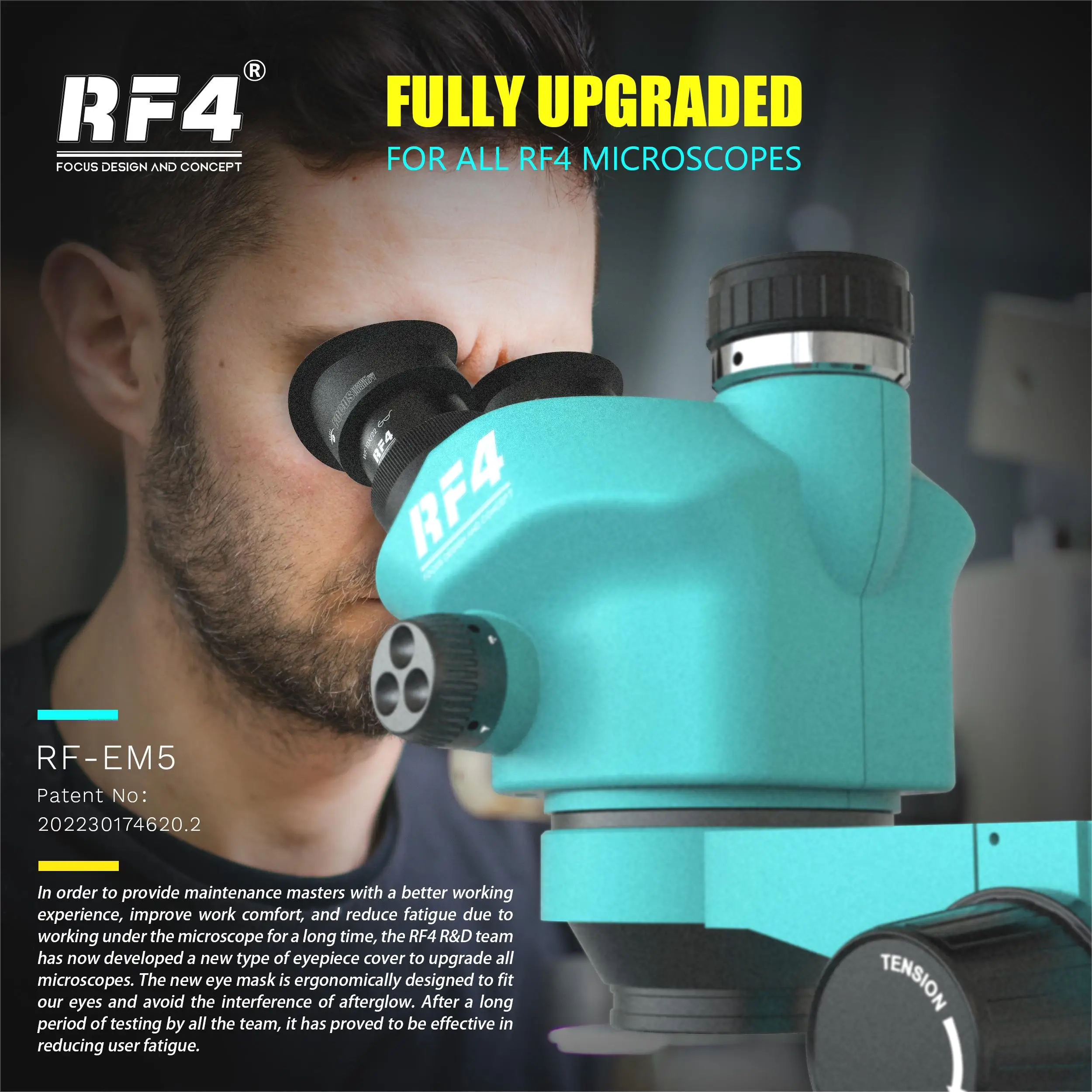 Large Base Nine-Speed Variable Magnification Locking Kno