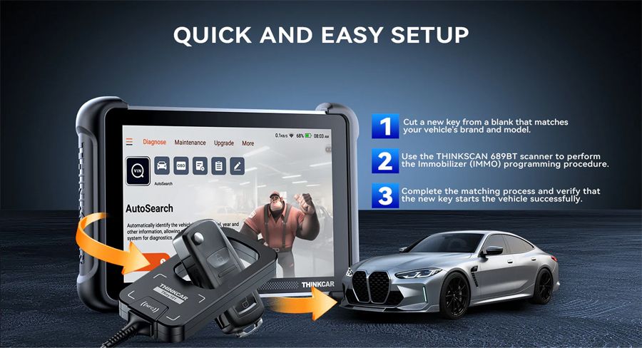 2026 THINKCAR TKEY101 Universal Key Programmer 