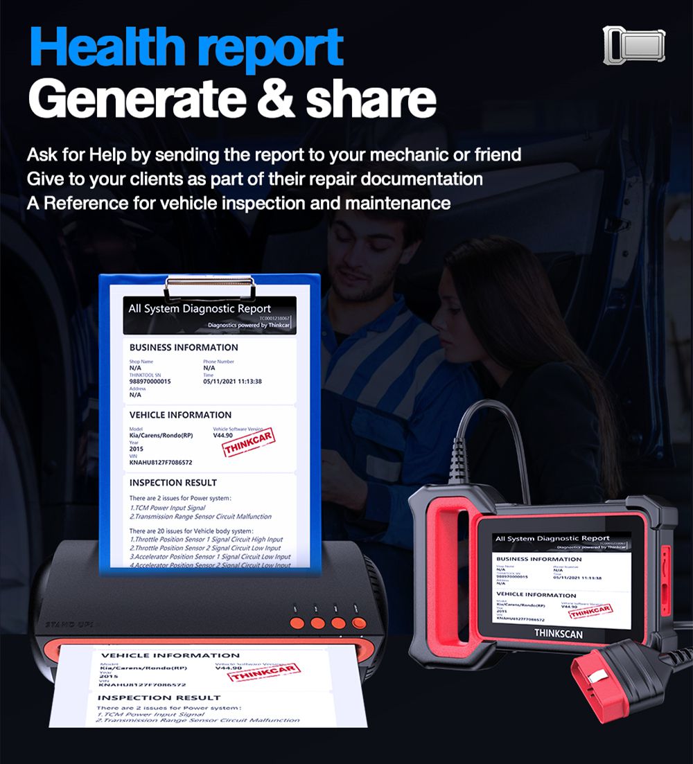 THINKCAR Thinkscan Plus S4 Professional OBD2 Scanner