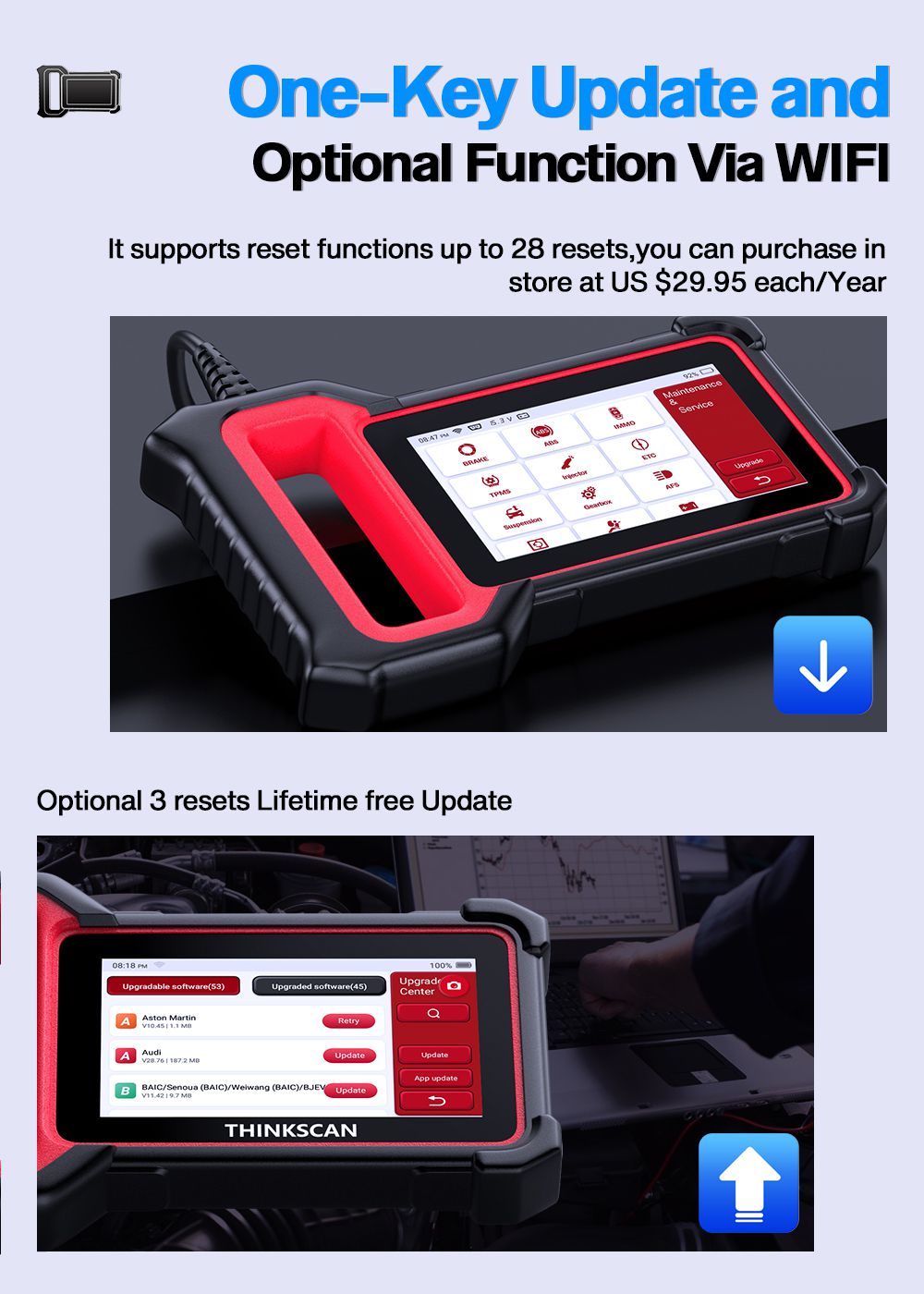 THINKCAR Thinkscan Plus S4 Professional OBD2 Scanner