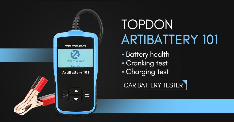 Topcon ab101 probador de baterías automotrices