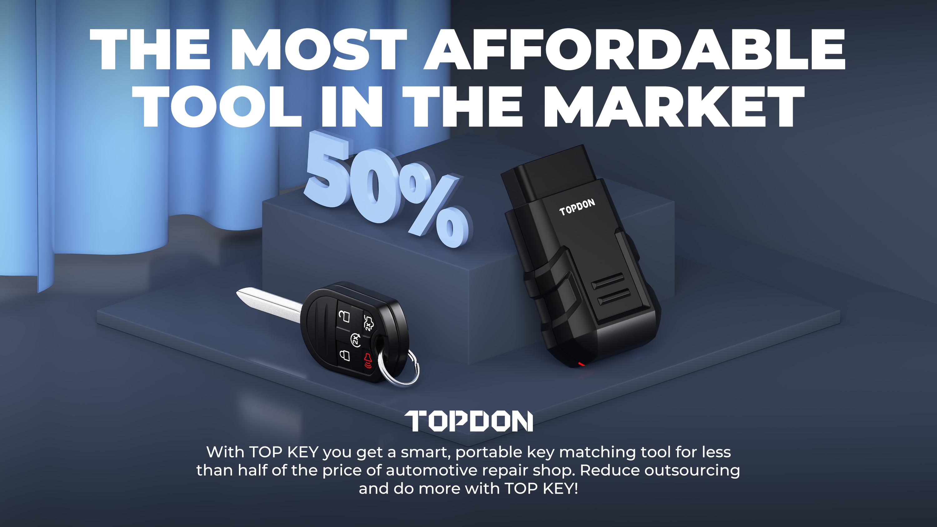 Topdon 자동차 키 프로그래밍 도구 자동 자동차 스캐너