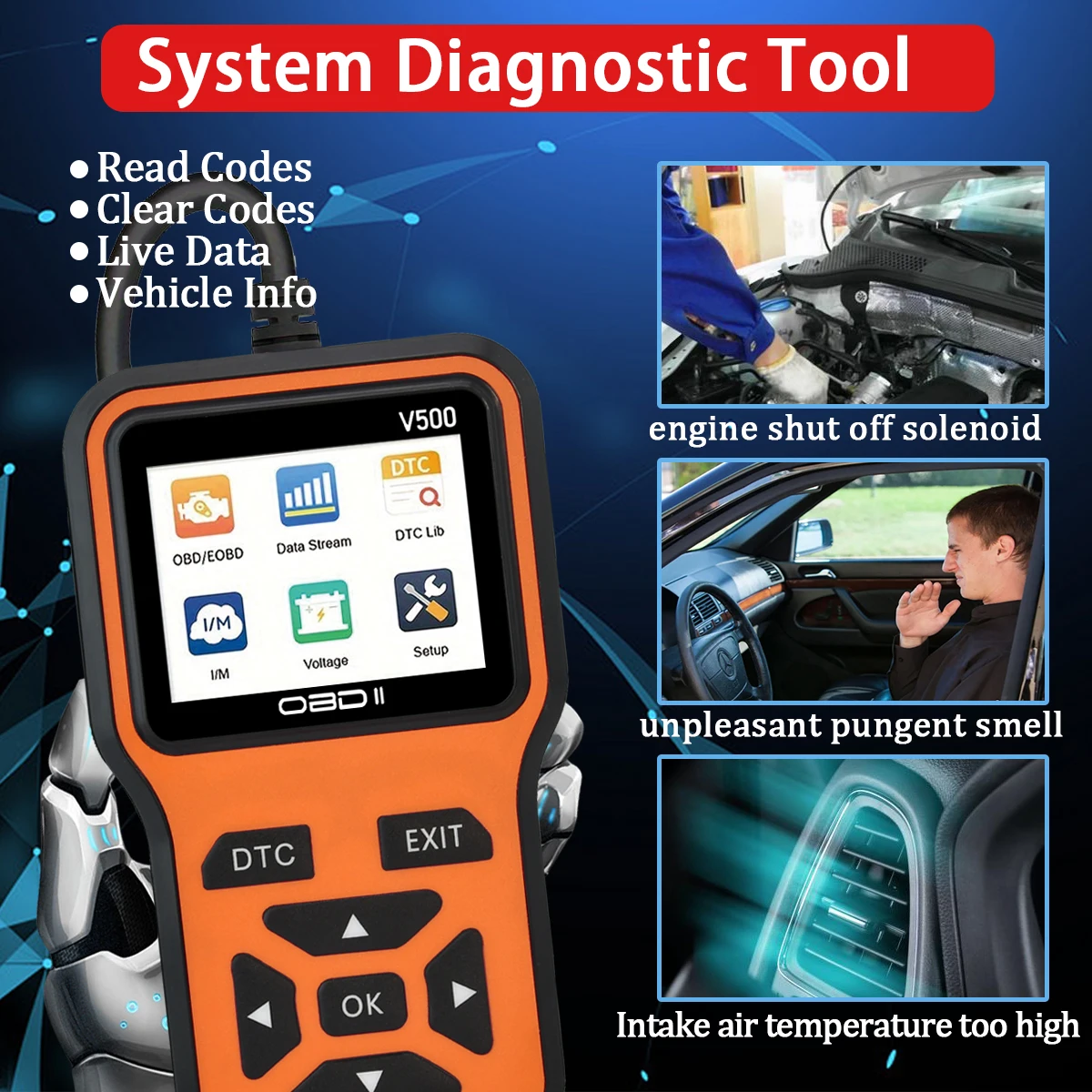 V500 Car OBD2 Scanner