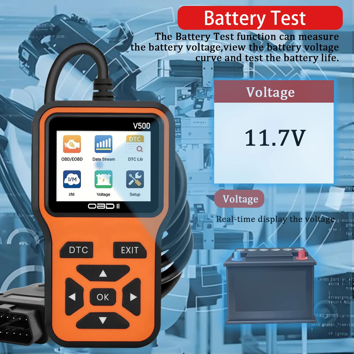 V500 Car OBD2 Scanner