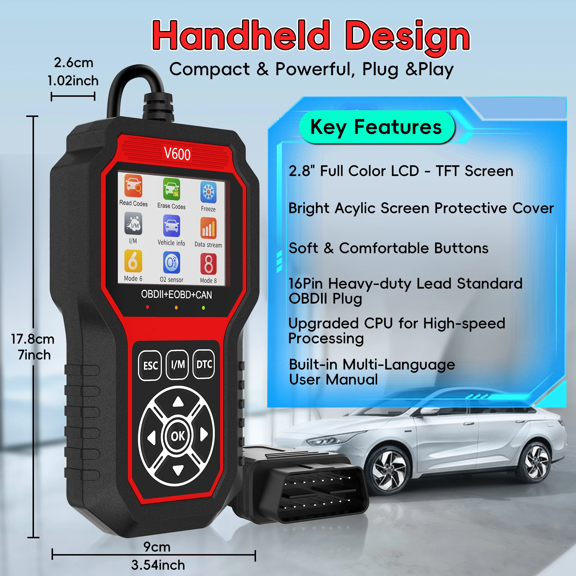 V600 OBD2 Scanner