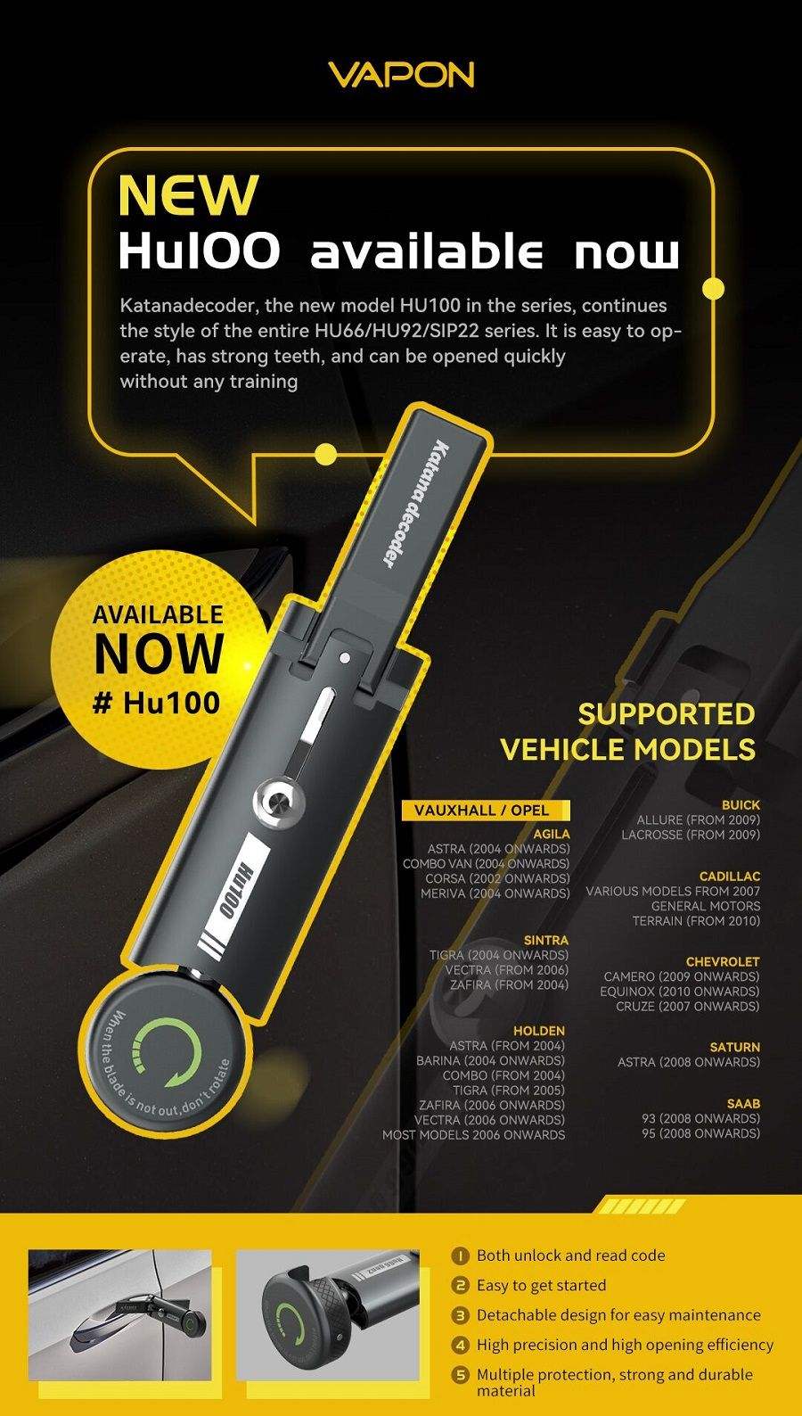 VAPON Katana Decoder HU100 