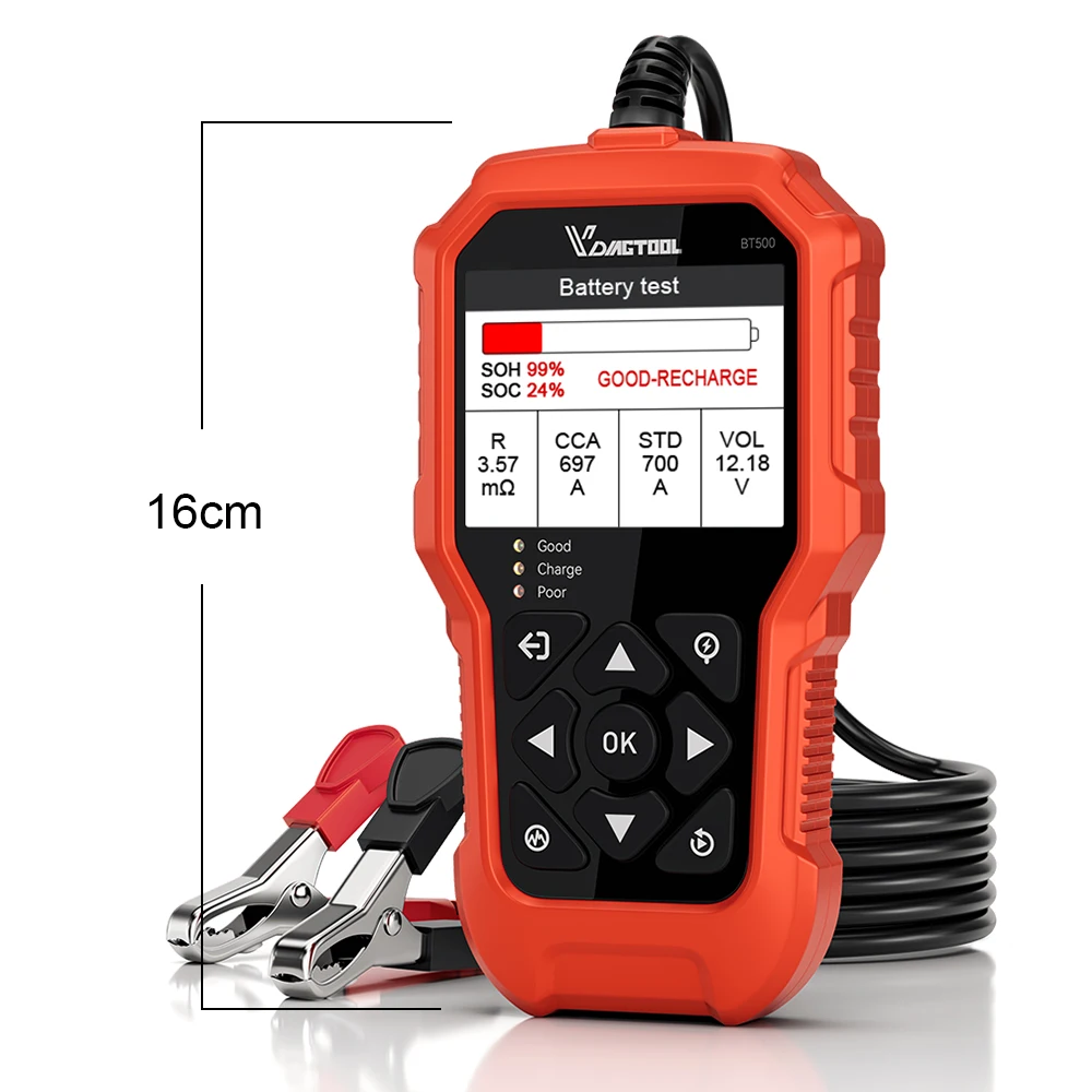 VDIAGTOOL BT500 Battery Tester