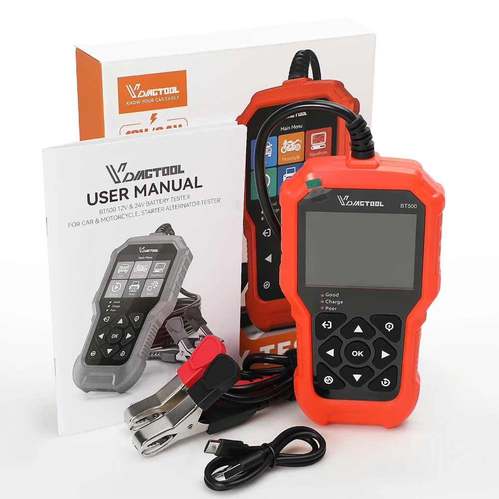 VDIAGTOOL BT500 Battery Tester