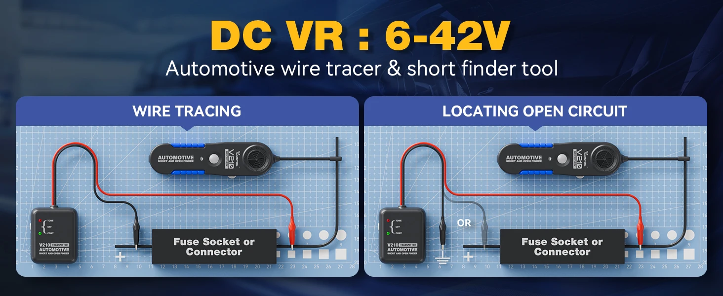 VDIAGTOOL V210 Automotive Circuit Tester