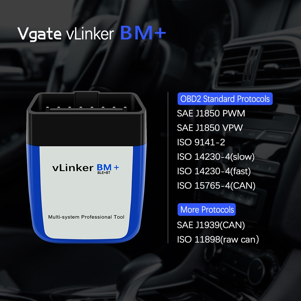 Escáneres vgate vlinker BM elm327 obd2