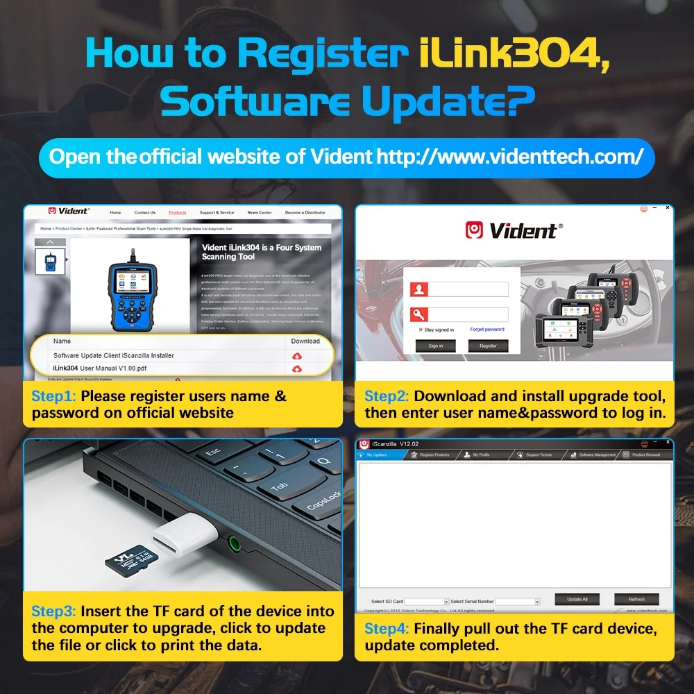 Vident ILink304 OBD2 Automotive Scanner