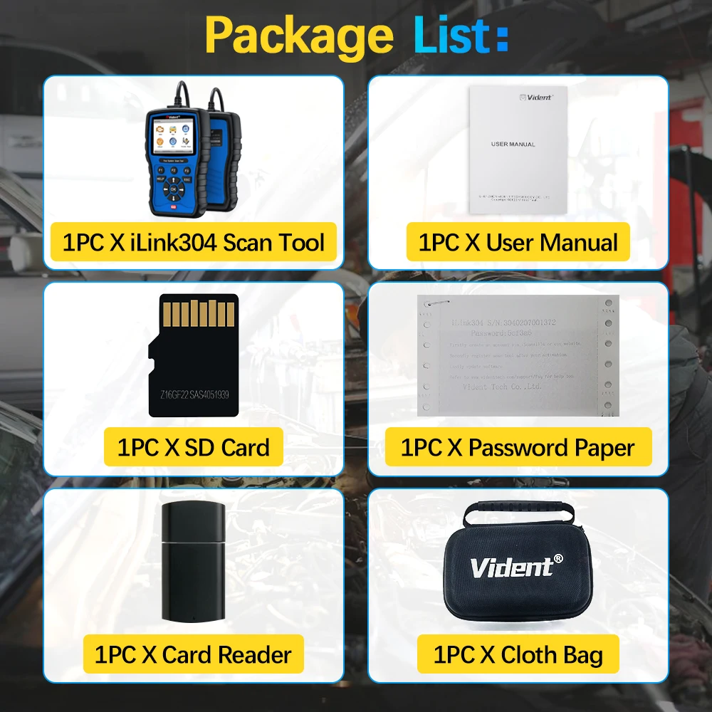 Vident ILink304 OBD2 Automotive Scanner