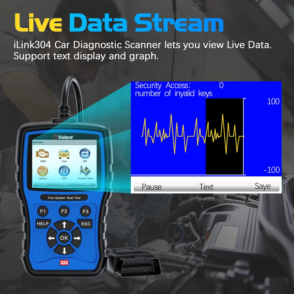 Vident ILink304 OBD2 Automotive Scanner