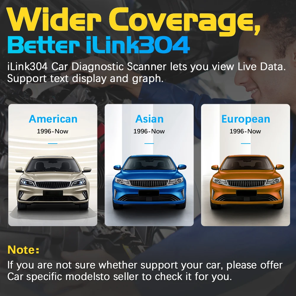 Vident ILink304 OBD2 Automotive Scanner